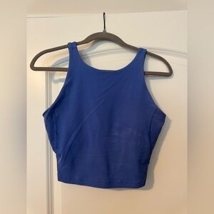 Lululemon Athletica Align High Neck Crop Tank Top in Blue